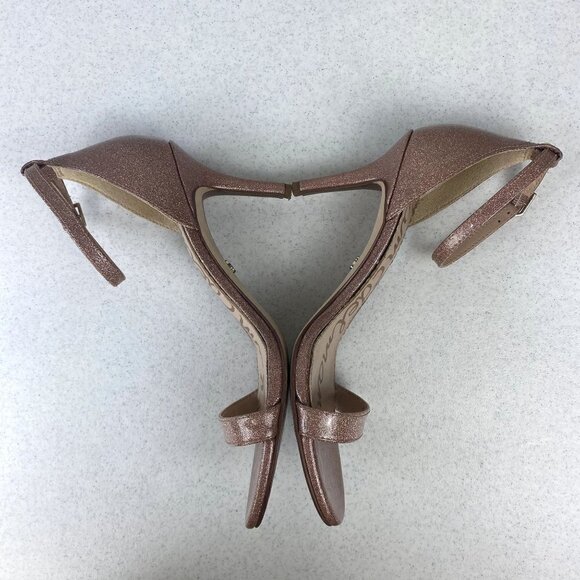 Sam Edelman Patti Ankle Strap Sandal Glitter 6.5 - Picture 6 of 10